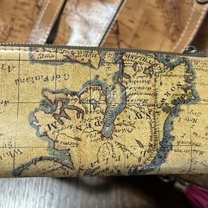 Patrica Nash European Map purse wallet and scarf